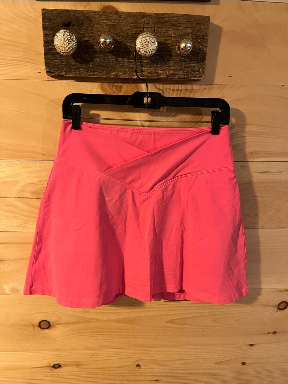 Victoria’s Secret PINK Hot Pink Athletic Skort with Cross Over Waist Size Large